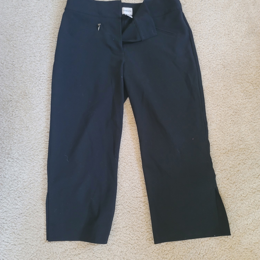 Chico's Black Stretch Ponte Pants